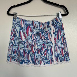 Lilly Pulitzer Red Right Return Michelina Skort- Size 4